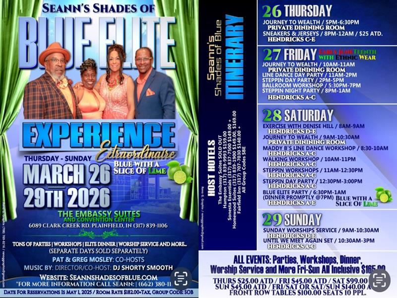 Seann's Shades of Blue Elite Experience