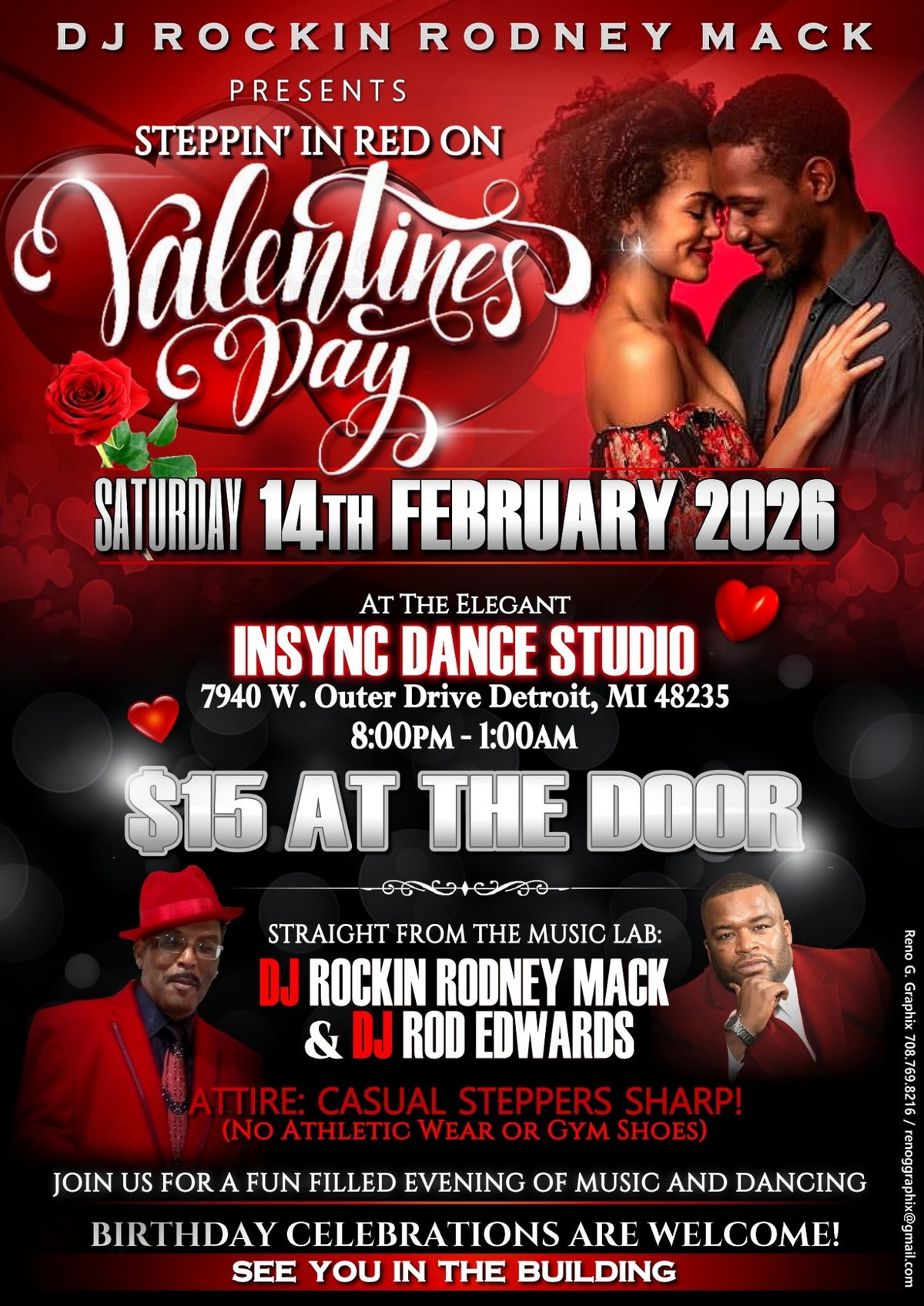 Steppin' in Red on Valentines Day