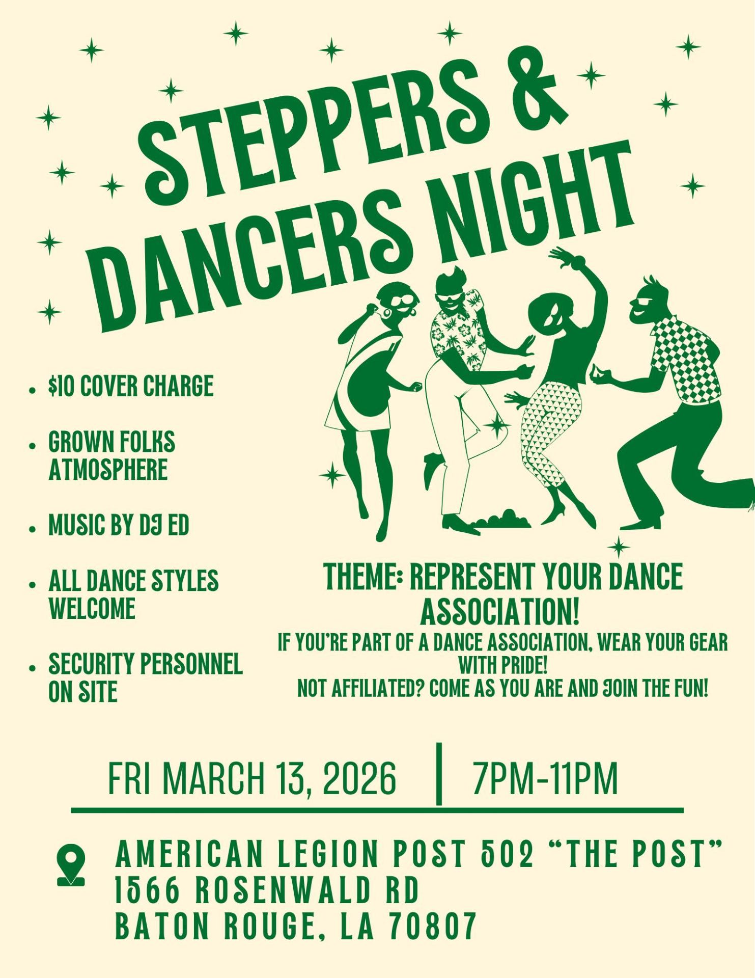 STEPPERS & DANCERS NIGHT