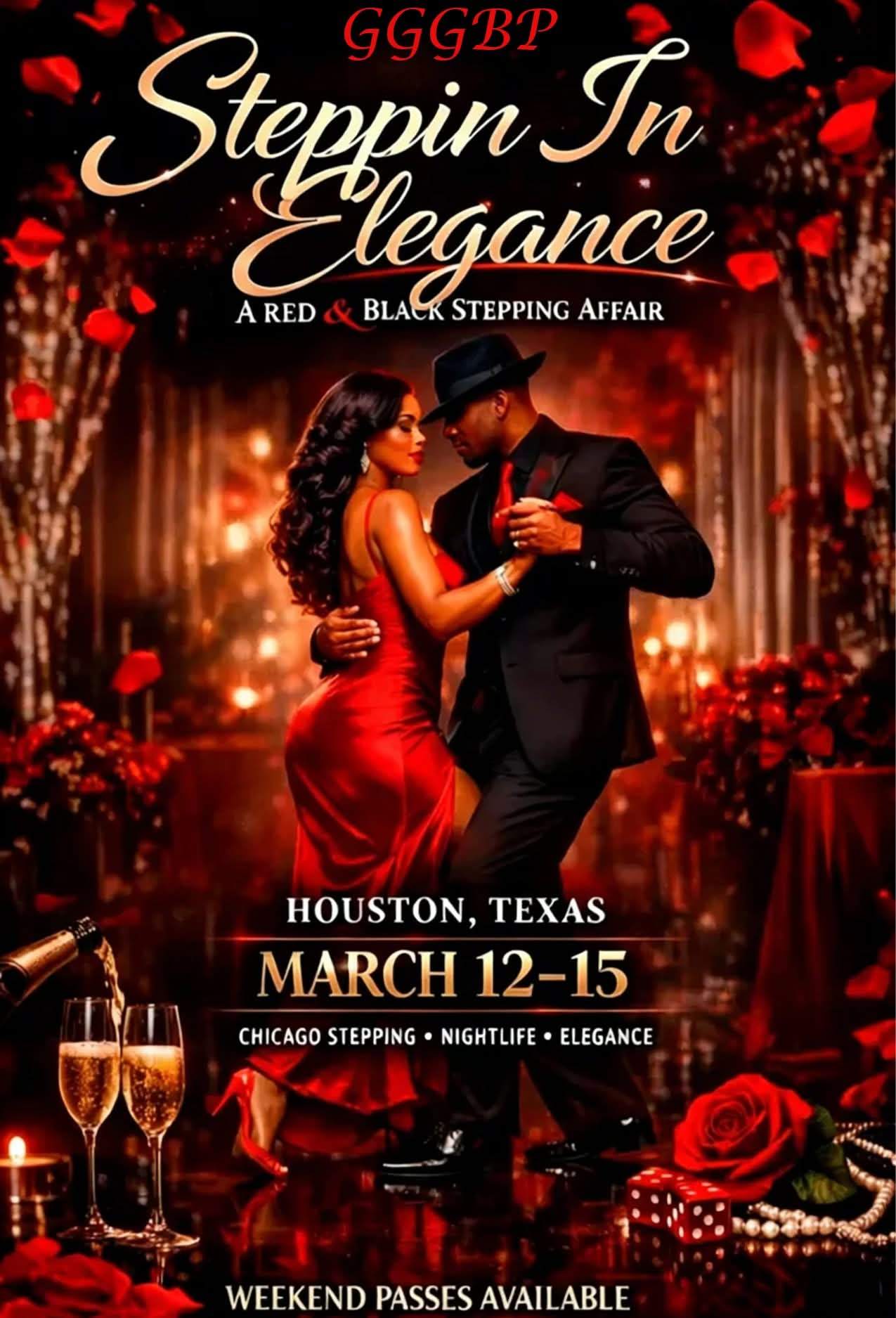 Steppin In Elegance A Red & Black Stepping Affair